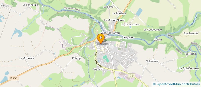 localisation de l'entreprise MONSIEUR DIDIER FOEILLET  TIFFAUGES