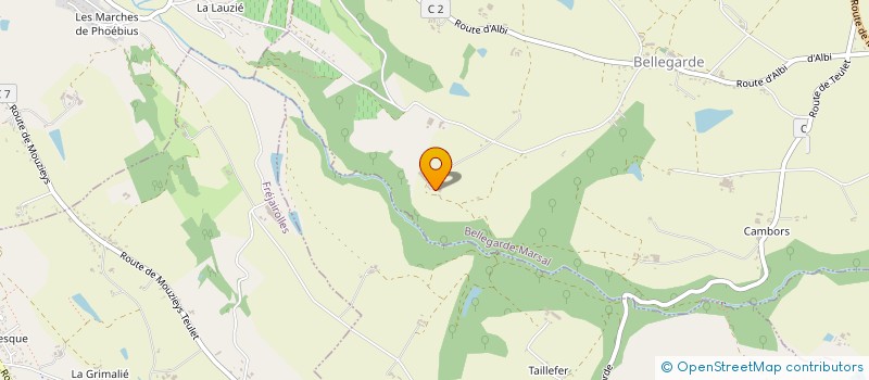 localisation de l'entreprise MONSIEUR DIDIER FONVIEILLE  BELLEGARDE-MARSAL