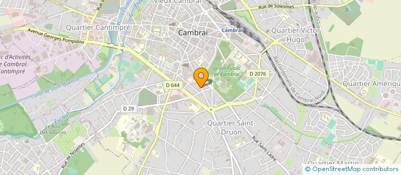 localisation de l'entreprise MONSIEUR DIDIER FORET  CAMBRAI