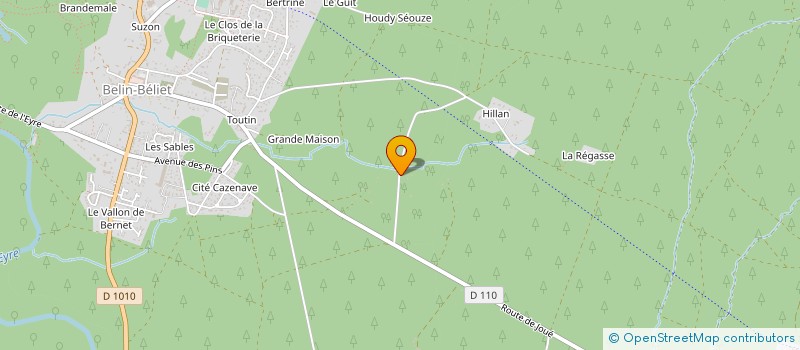 localisation de l'entreprise MONSIEUR DIDIER FOSSE  BELIN-BELIET