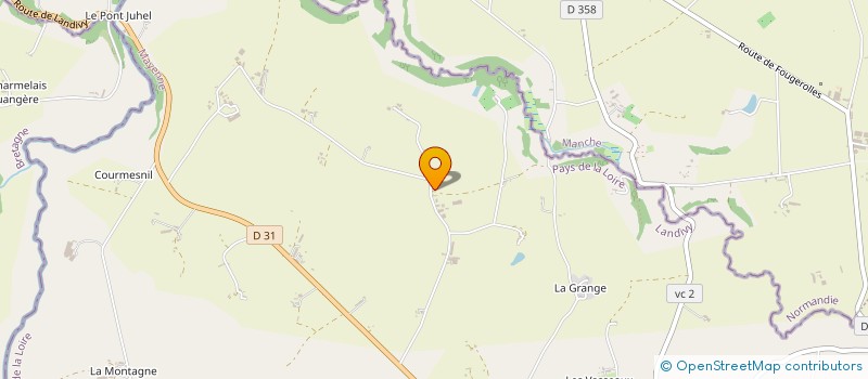 localisation de l'entreprise MONSIEUR DIDIER FOUCAULT  LANDIVY