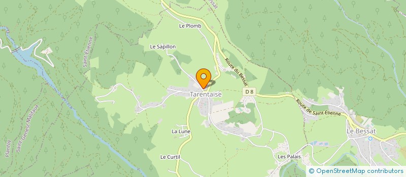 localisation de l'entreprise MONSIEUR DIDIER FOUCHEYRAND à TARENTAISE
