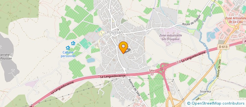 localisation de l'entreprise MONSIEUR DIDIER FOUGEYROLLAS  POUSSAN