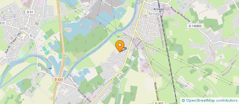 localisation de l'entreprise MONSIEUR DIDIER FOUQUET  ARNAGE