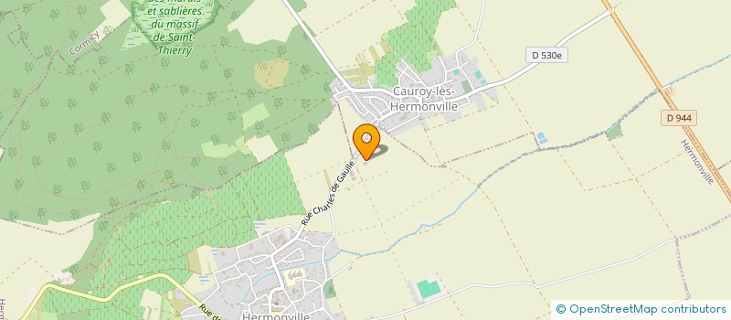 localisation de l'entreprise MONSIEUR DIDIER FOURNAISE  CAUROY-LES-HERMONVILLE