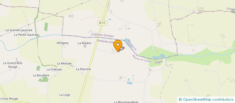 localisation de l'entreprise MONSIEUR DIDIER FOURNIER  OMBREE D'ANJOU