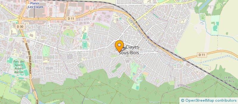 localisation de l'entreprise MONSIEUR DIDIER FRADET à LES CLAYES-SOUS-BOIS