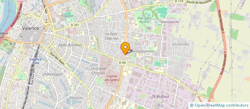 localisation de l'entreprise MONSIEUR DIDIER-FRANCK BADEDIKISA AYISSI à VALENCE