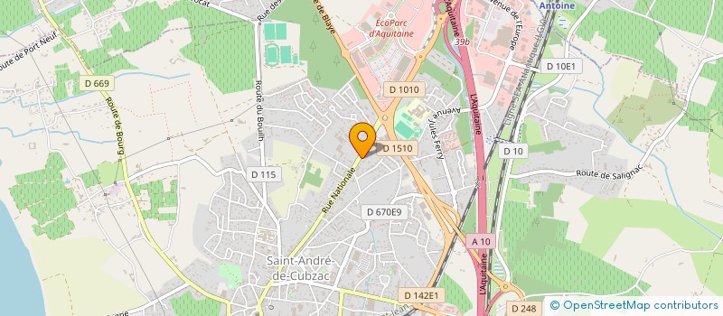 localisation de l'entreprise MONSIEUR DIDIER FRENAUD  SAINT-ANDRE-DE-CUBZAC