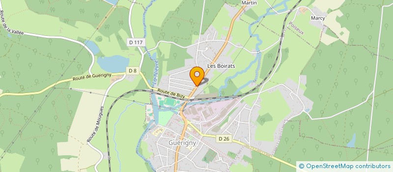 localisation de l'entreprise MONSIEUR DIDIER FROMONT  GUERIGNY