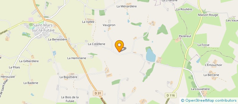 localisation de l'entreprise MONSIEUR DIDIER GANDANGER à ST MARS SUR LA FUTAIE