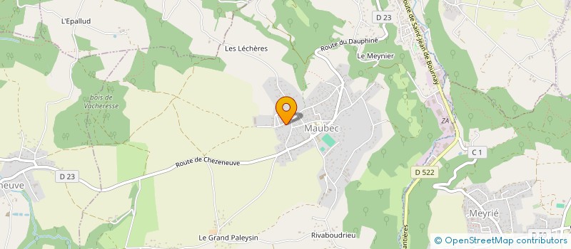 localisation de l'entreprise MONSIEUR DIDIER GARNIER  MAUBEC