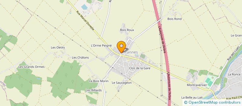localisation de l'entreprise MONSIEUR DIDIER GARNIER à PANNES