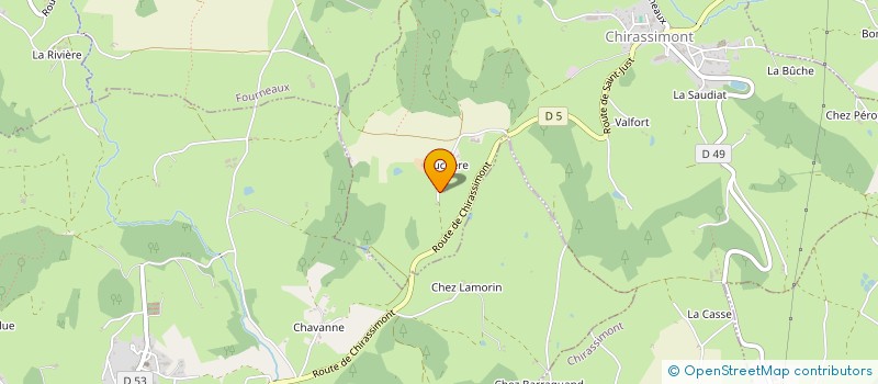 localisation de l'entreprise MONSIEUR DIDIER GARNIER  CHIRASSIMONT