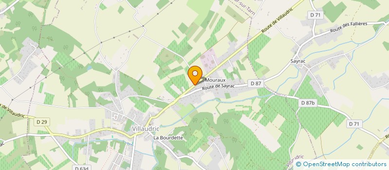 localisation de l'entreprise MONSIEUR DIDIER GARRIGUES  VILLAUDRIC