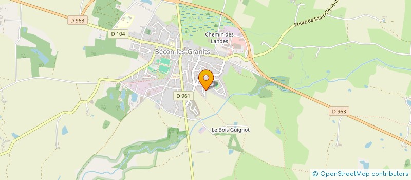 localisation de l'entreprise MONSIEUR DIDIER GASNIER  BECON-LES-GRANITS