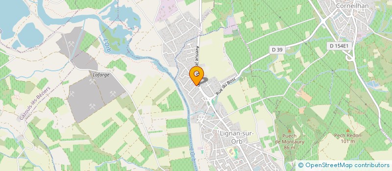 localisation de l'entreprise MONSIEUR DIDIER GAUTHEREY  LIGNAN-SUR-ORB