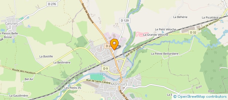 localisation de l'entreprise MONSIEUR DIDIER GAUTHEUR  MONTSURS