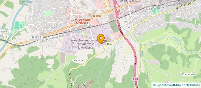 localisation de l'entreprise MONSIEUR DIDIER GEFFRIN  BRIVE-LA-GAILLARDE