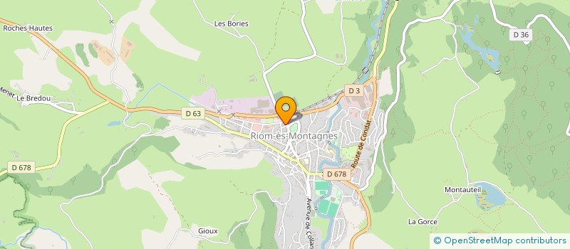 localisation de l'entreprise MONSIEUR DIDIER GEMARIN à RIOM-ES-MONTAGNES