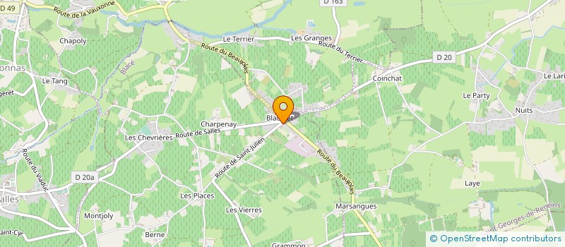 localisation de l'entreprise MONSIEUR DIDIER GENETIER  BLACE