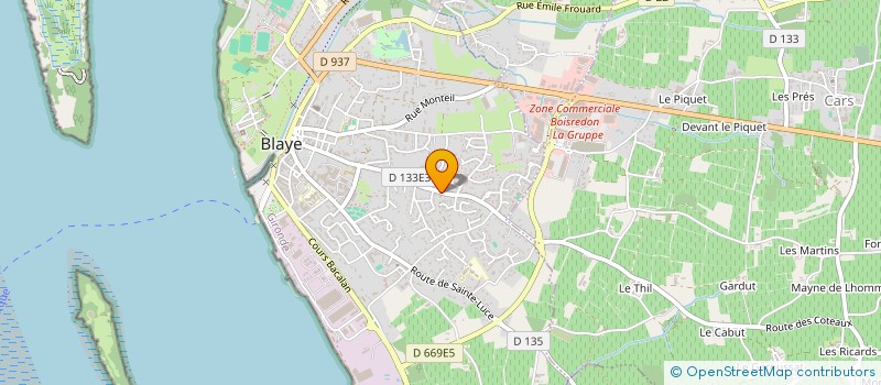 localisation de l'entreprise MONSIEUR DIDIER GENNETEAU à BLAYE