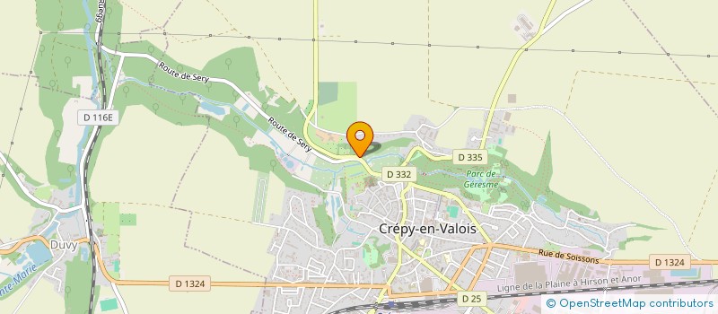 localisation de l'entreprise MONSIEUR DIDIER GEORGES ANDRE LEROY  CREPY-EN-VALOIS