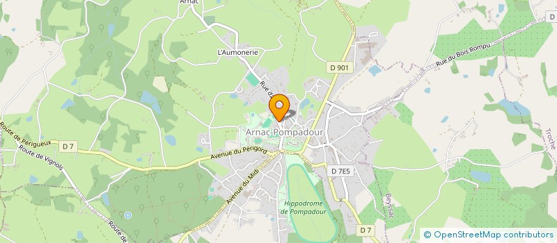 localisation de l'entreprise MONSIEUR DIDIER GEORGES YVES FERRER  ARNAC-POMPADOUR