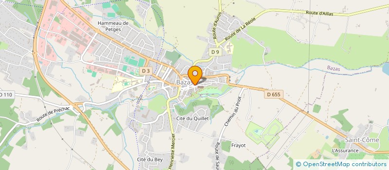 localisation de l'entreprise MONSIEUR DIDIER GERVAUD  BAZAS