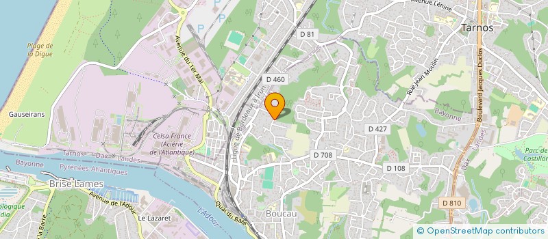 localisation de l'entreprise MONSIEUR DIDIER GESTAS  BOUCAU