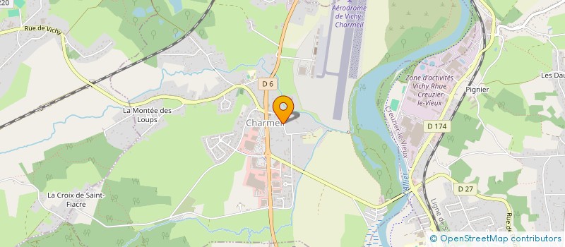 localisation de l'entreprise MONSIEUR DIDIER GIBERT  CHARMEIL