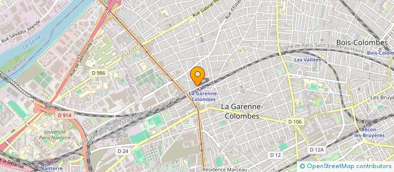 localisation de l'entreprise MONSIEUR DIDIER GIBOULOT à COLOMBES