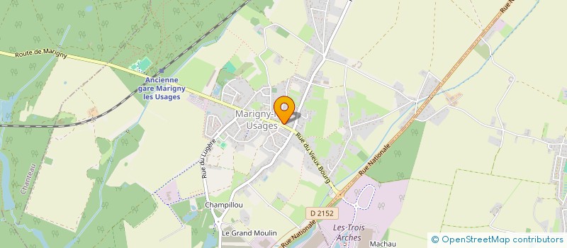 localisation de l'entreprise MONSIEUR DIDIER GILBERT  MARIGNY-LES-USAGES