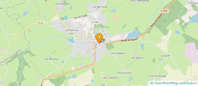 localisation de l'entreprise MONSIEUR DIDIER GIMEL à LE DONJON