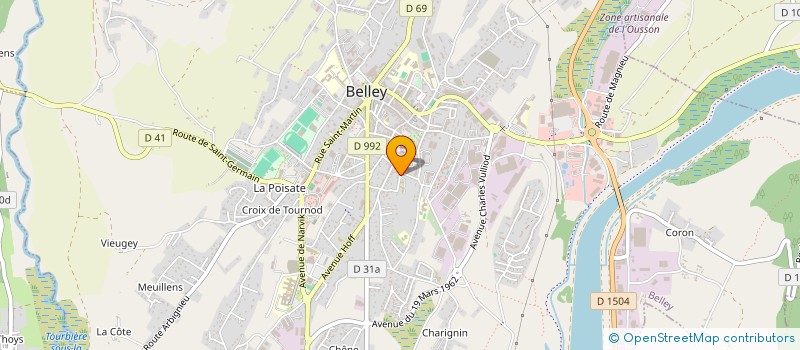 localisation de l'entreprise MONSIEUR DIDIER GIRARD  BELLEY