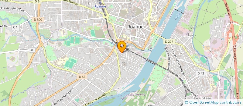 localisation de l'entreprise MONSIEUR DIDIER GIRARD à ROANNE