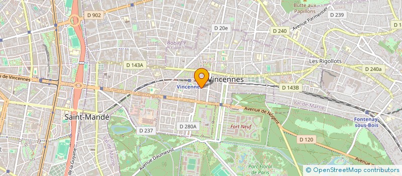 localisation de l'entreprise MONSIEUR DIDIER GOBERT à VINCENNES