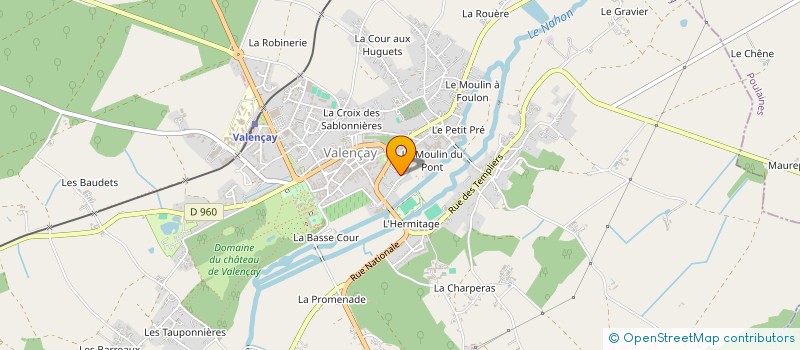 localisation de l'entreprise MONSIEUR DIDIER GOURON à VALENCAY