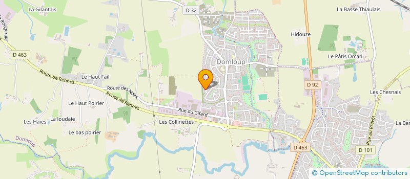 localisation de l'entreprise MONSIEUR DIDIER GRANGETTE à DOMLOUP