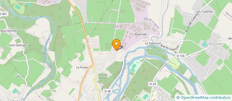 localisation de l'entreprise MONSIEUR DIDIER GRIMAUD à COGNAC