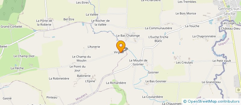 localisation de l'entreprise MONSIEUR DIDIER GRIMAULT à MOUTIERS