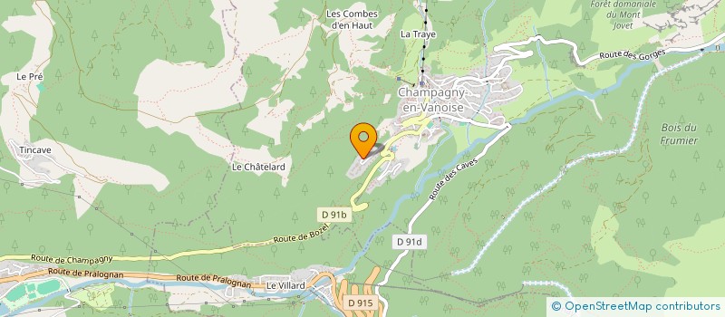 localisation de l'entreprise MONSIEUR DIDIER GROS  CHAMPAGNY-EN-VANOISE