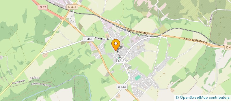 localisation de l'entreprise MONSIEUR DIDIER GROSLAMBERT  ETALANS