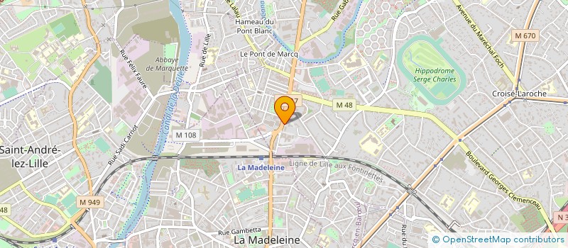 localisation de l'entreprise MONSIEUR DIDIER GUERBADOT à MARCQ-EN-BARŒUL