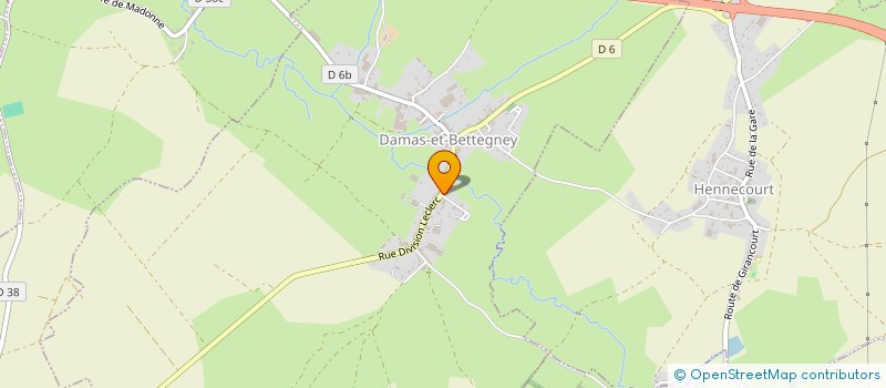 localisation de l'entreprise MONSIEUR DIDIER GUERY  DAMAS-ET-BETTEGNEY