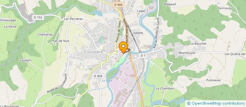 localisation de l'entreprise MONSIEUR DIDIER GUETTE  VOLLORE-MONTAGNE