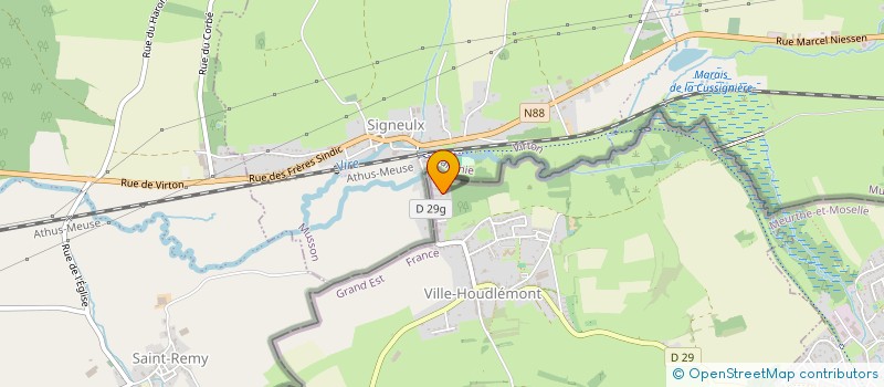 localisation de l'entreprise MONSIEUR DIDIER GUILBERT  VILLE-HOUDLEMONT