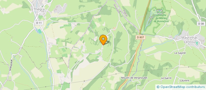 localisation de l'entreprise MONSIEUR DIDIER GUILHEM  LAVERGNE