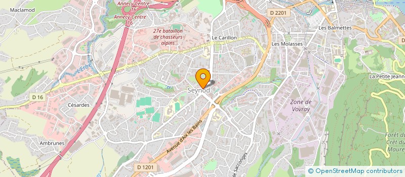 localisation de l'entreprise MONSIEUR DIDIER GUILLAUME LAURENT DE VILLEDEUIL à ANNECY