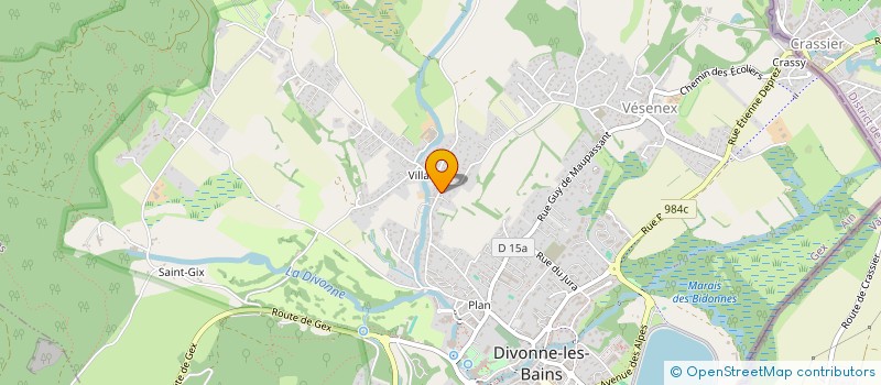 localisation de l'entreprise MONSIEUR DIDIER GUILLEMET  DIVONNE-LES-BAINS